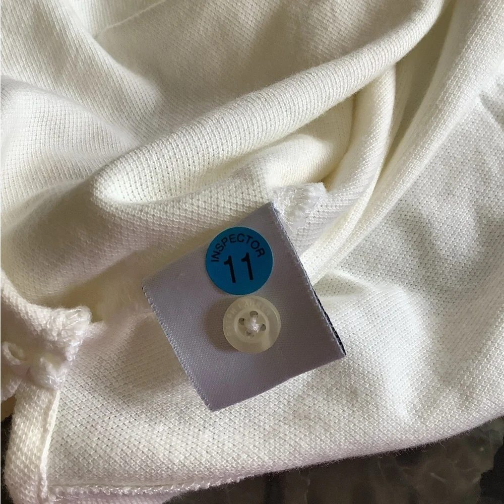 NWT Ralph Lauren authentic green and white short sleeve polo size large
